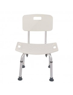 Heavy-duty Aluminum Alloy Old People Backrest Bath Chair CST-3012 White